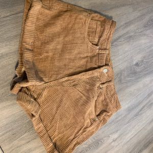 Corduroy mom shorts